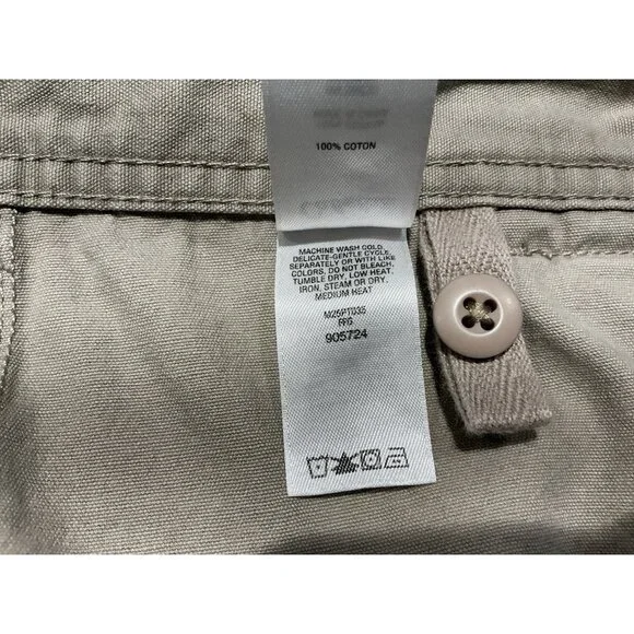 Cabelas Hiker Pant Size 36x32 (31.5 Msmt) Tan 7 Pocket Zip Button Closure - Picture 12 of 13